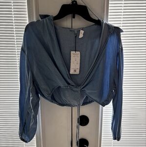 Blue Jean Crop Top M